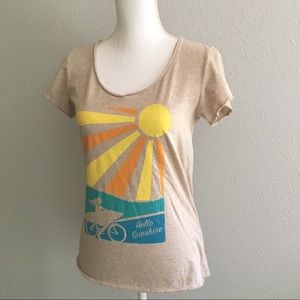 LIFE IS GOOD T Shirt Hello Sunshine Tee Sz Small